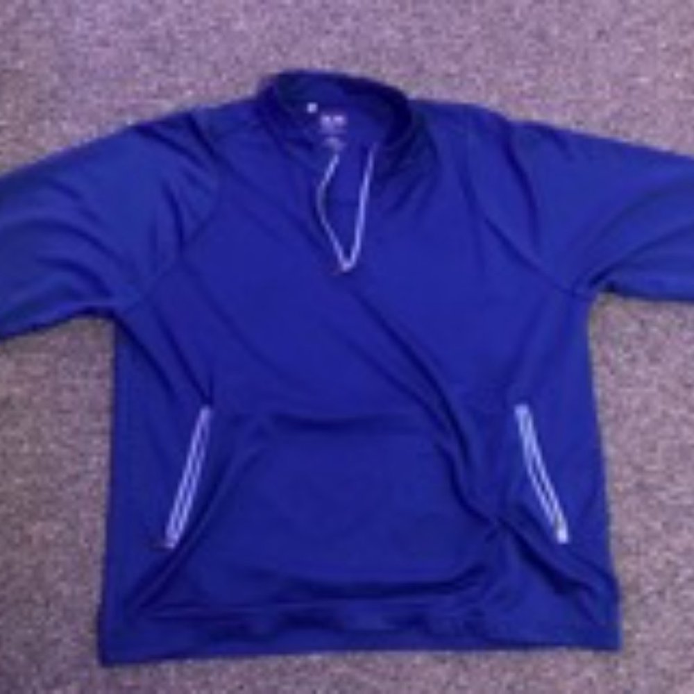 Cute Blue Vintage Quater Zip by Adidas